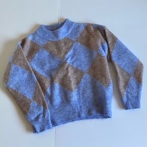 Zara Argyle Sweater
